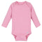 Girls Light Pink Classic Long Sleeve Onesies® Brand Bodysuit