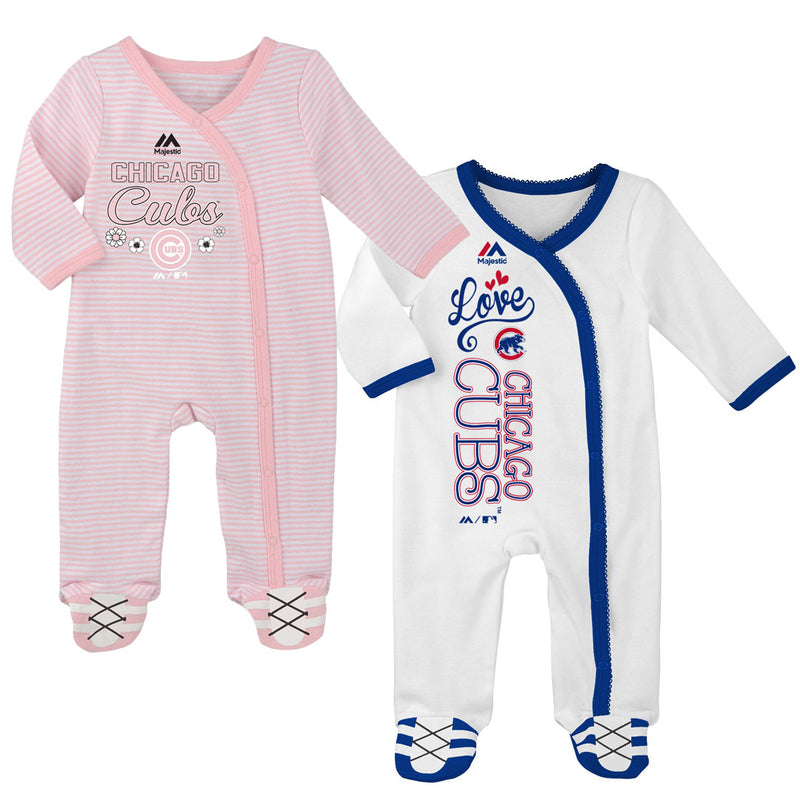 Cubs Girl Pink Infant Gameday Coveralls