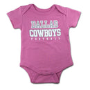 Dallas Cowboys Girls Pink Logo Bodysuit