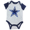 Sunday Funday Cowboys Baby Bodysuits