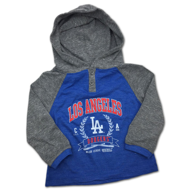 Dodgers Toddler Color Blocked Two Button Hoodie