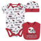 Cardinals Baby Boys 3-Piece Bodysuit, Bib, and Cap Set