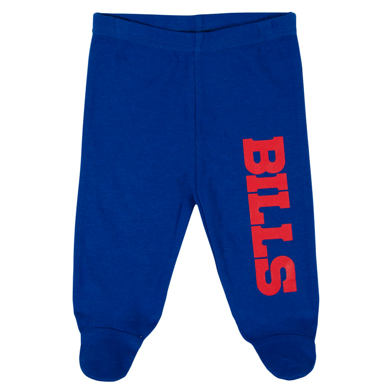 Bills Baby Boys 3-Piece Bodysuit, Pant, and Cap Set
