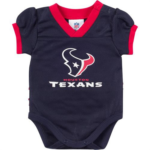 Baby Girl Texans Jersey Onesie