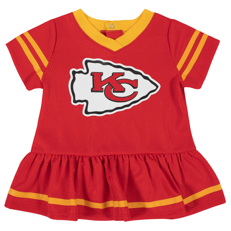 Chiefs Baby Baby Girl Team Dress with Bloomers