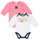 Bears Baby Girls 2-Pack Long Sleeve Bodysuits