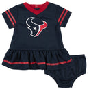 Texans Baby Girl Team Dress with Bloomers