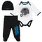Panthers Baby Boys 3-Piece Bodysuit, Pant, and Cap Set