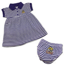 LSU Tigers Striped Polo Dress with Bloomers