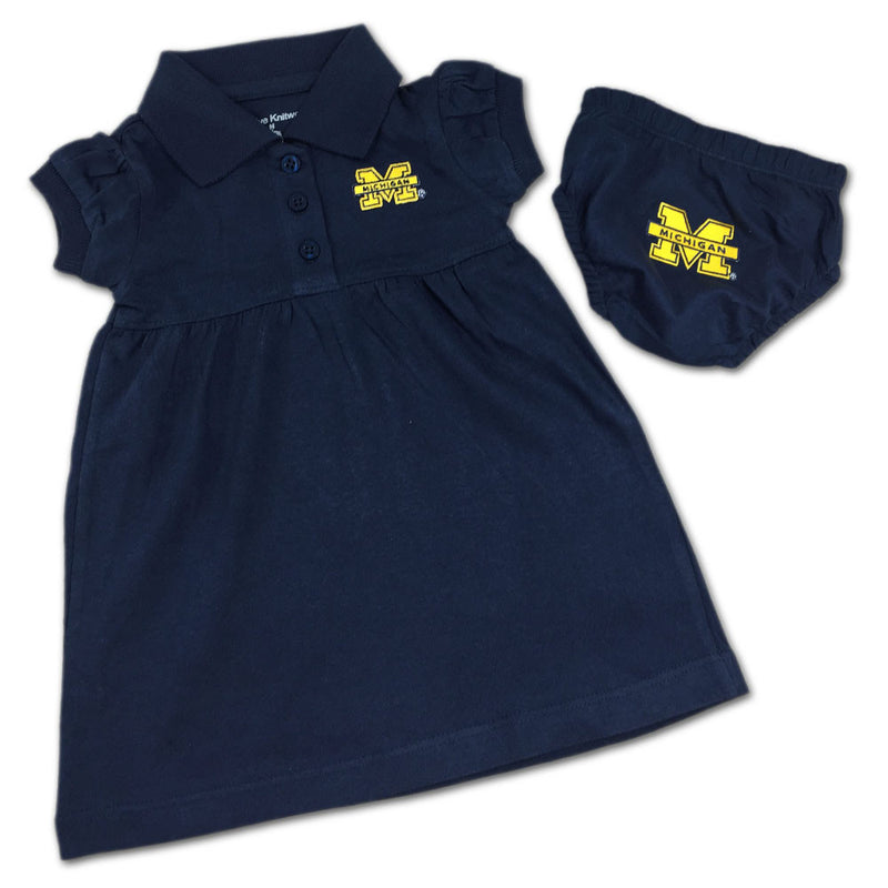 Michigan Polo Dress with Embroidered Bloomers