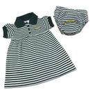 Oregon Striped Polo Dress with Bloomers