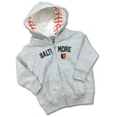 Embroidered Zip Up Orioles Baby Hoodie