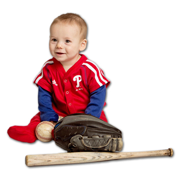 MLB Team Apparel Infant Philadelphia Phillies Red Homerun Romper