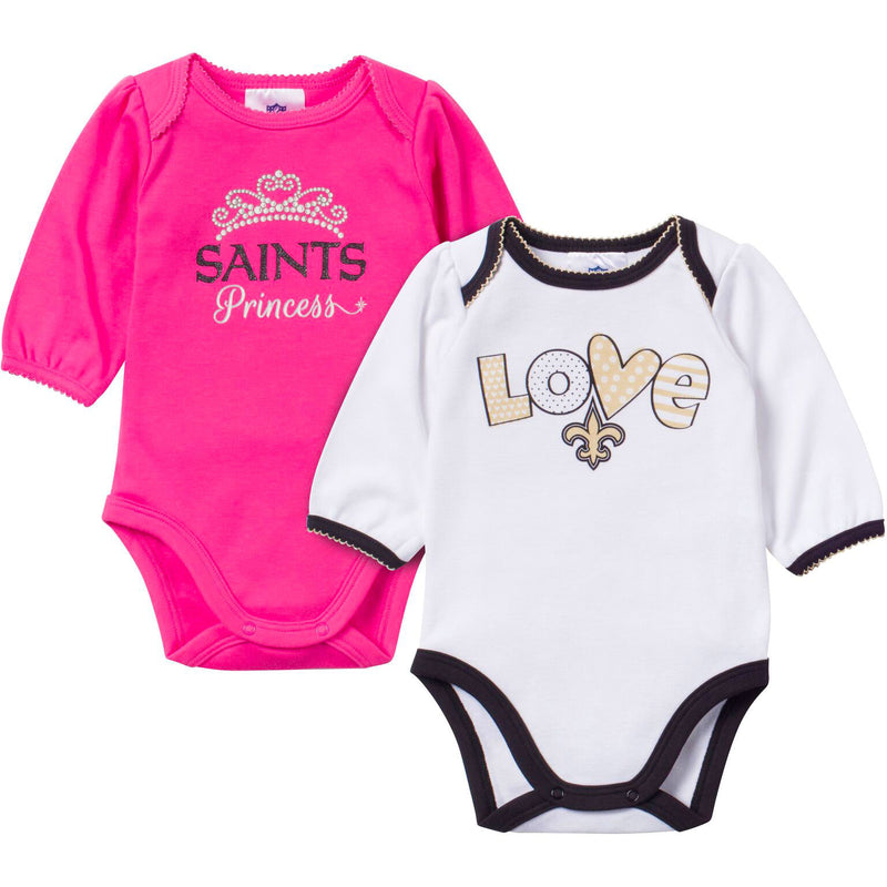 Baby Saints Girl Long Sleeve Onesie 2 Pack