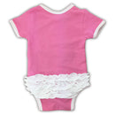 Pink Cowboys Football with a Bow Bodysuit