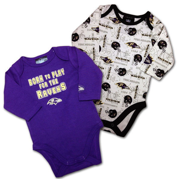 Ravens Baby 3 Pack Short Sleeve Onesies – babyfans