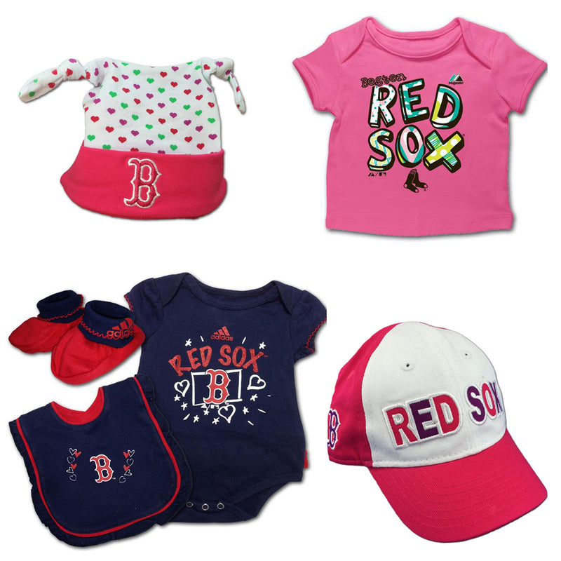 Red Sox Newborn Girl Gift Set