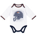 Broncos Baby Boys 3-Piece Bodysuit, Pant, and Cap Set