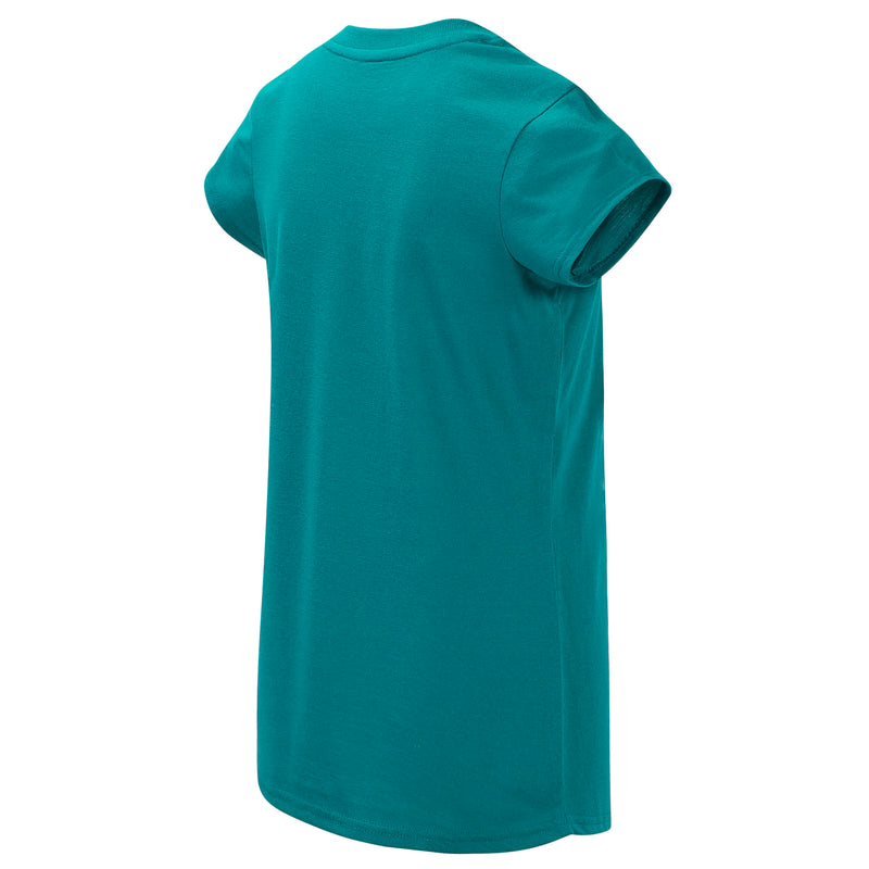 New Balance Girls Amazonite Short Sleeve Graphic Tee