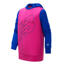 New Balance Girls Carnival Pink/Uv Blue Hooded Pullover