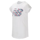 New Balance Girls White Short Sleeve Graphic Tee