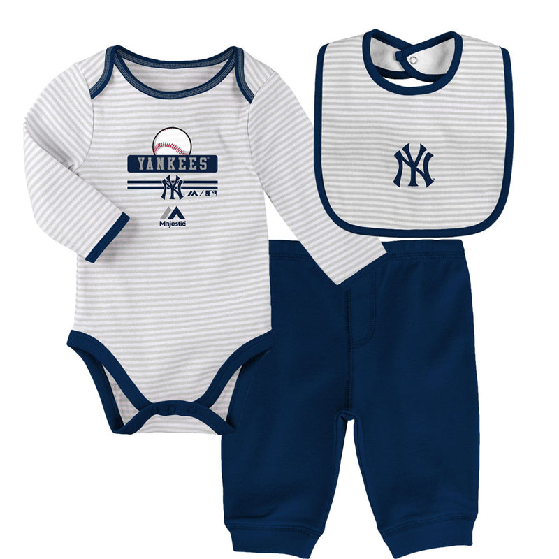 Baby Yankees Onesie, Bib and Pant Set