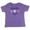 Sparkly Heart Lavender Yankees Tee