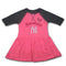 Yankees Toddler Pink Baseball Shirt Dress