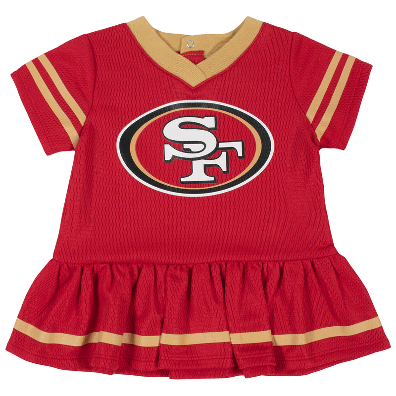 49ers Baby Girl Team Dress with Bloomers
